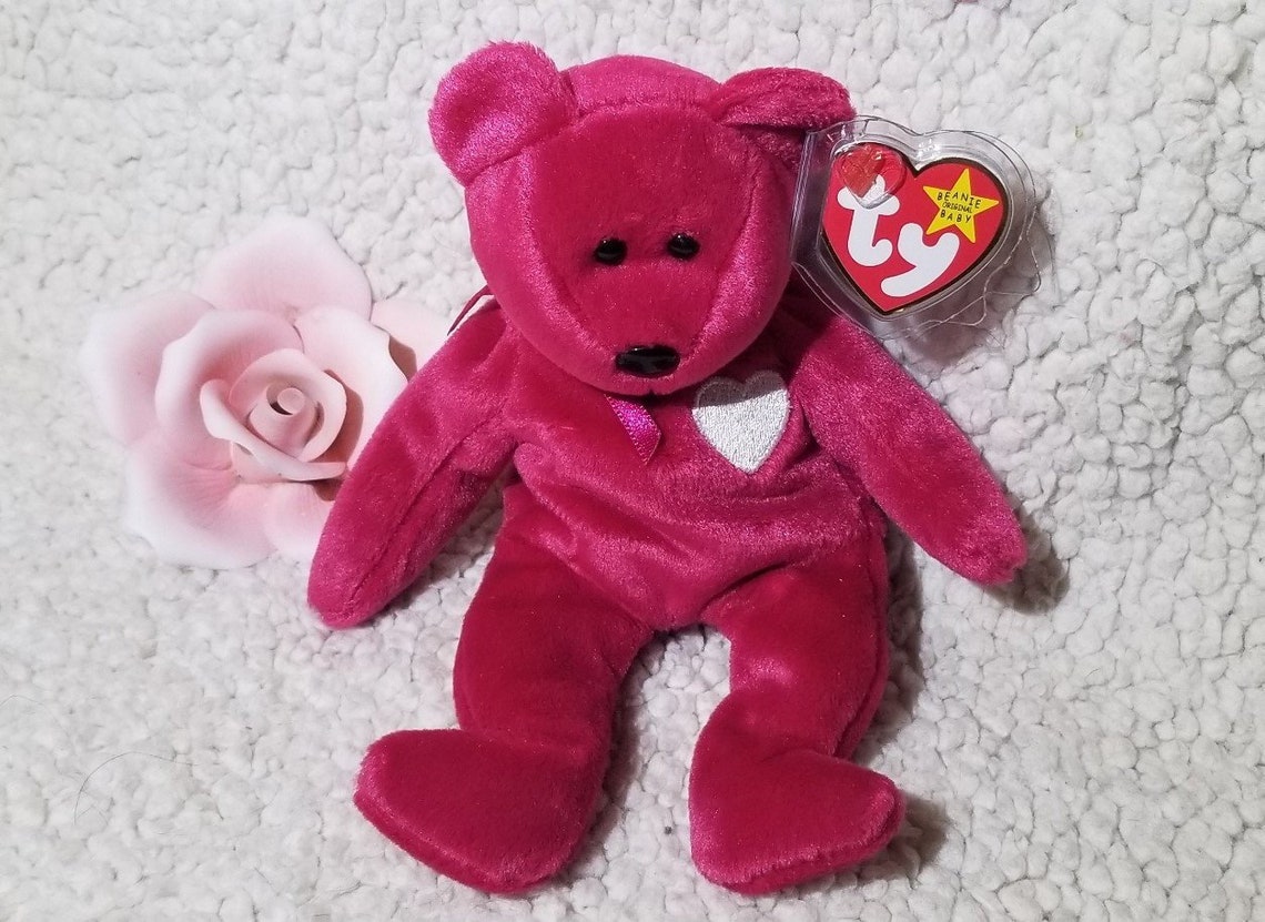 1998 Valentina Valentine Day Heart Bear Ty Beanie Baby Etsy