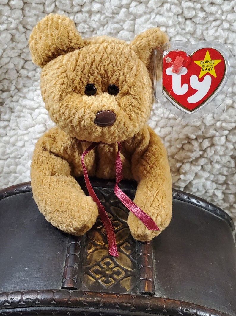 1996 Curly Bear Ty Beanie Baby - Etsy