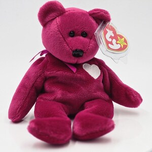 1998 Valentina Valentine Day Heart Bear - Ty Beanie Baby