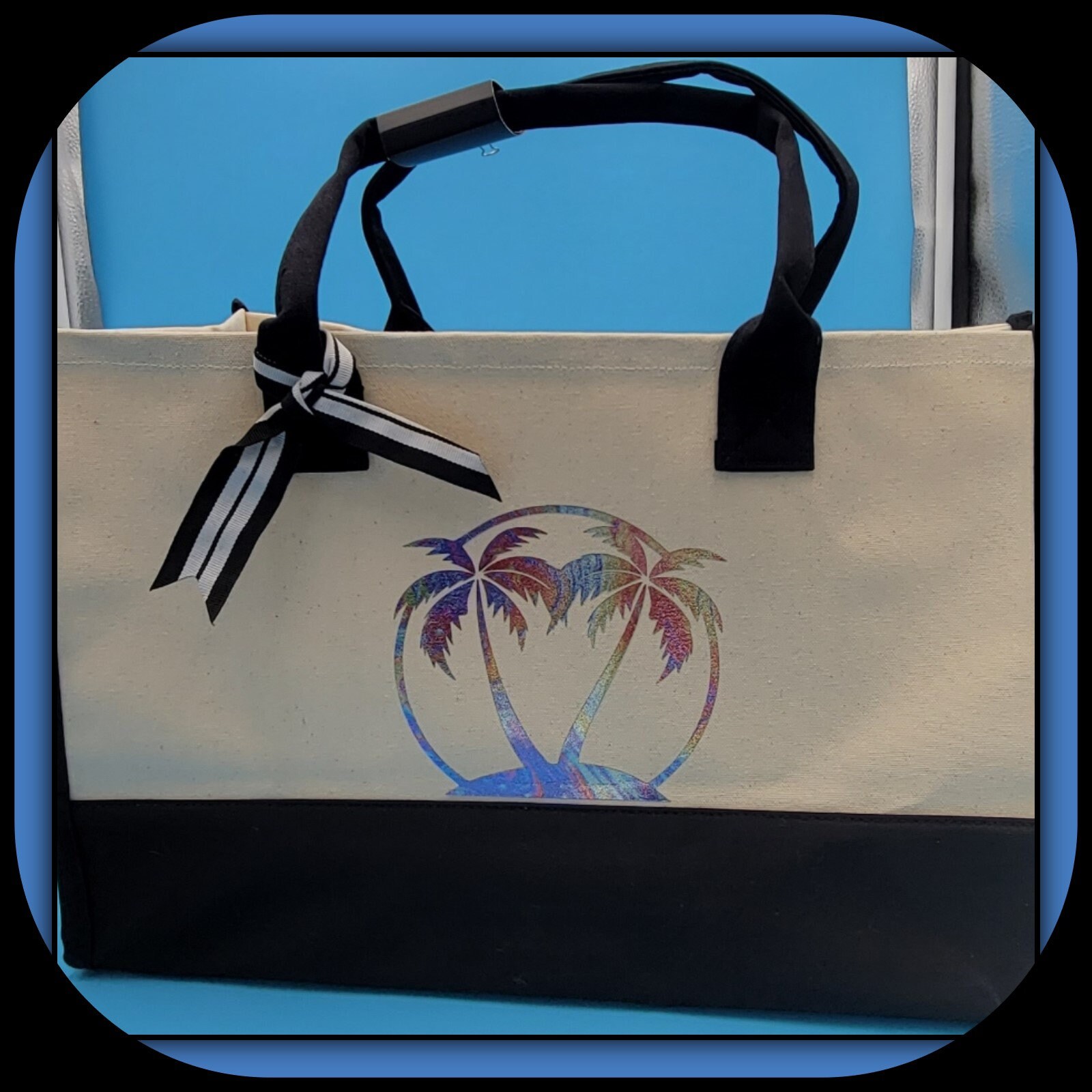 BEACH Canvas Tote Bag