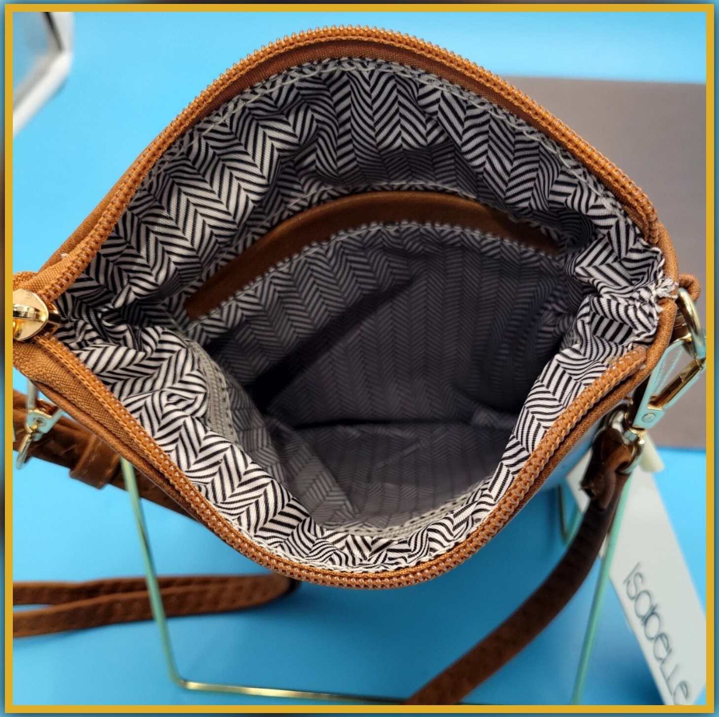 Isabelle Crossbody Bag Black Rinse