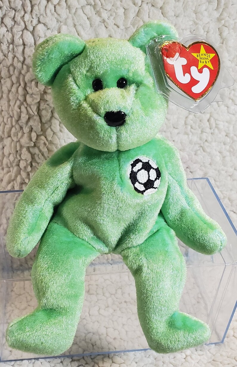 1998 Kicks the Soccer Bear Ty Beanie Babies Etsy España