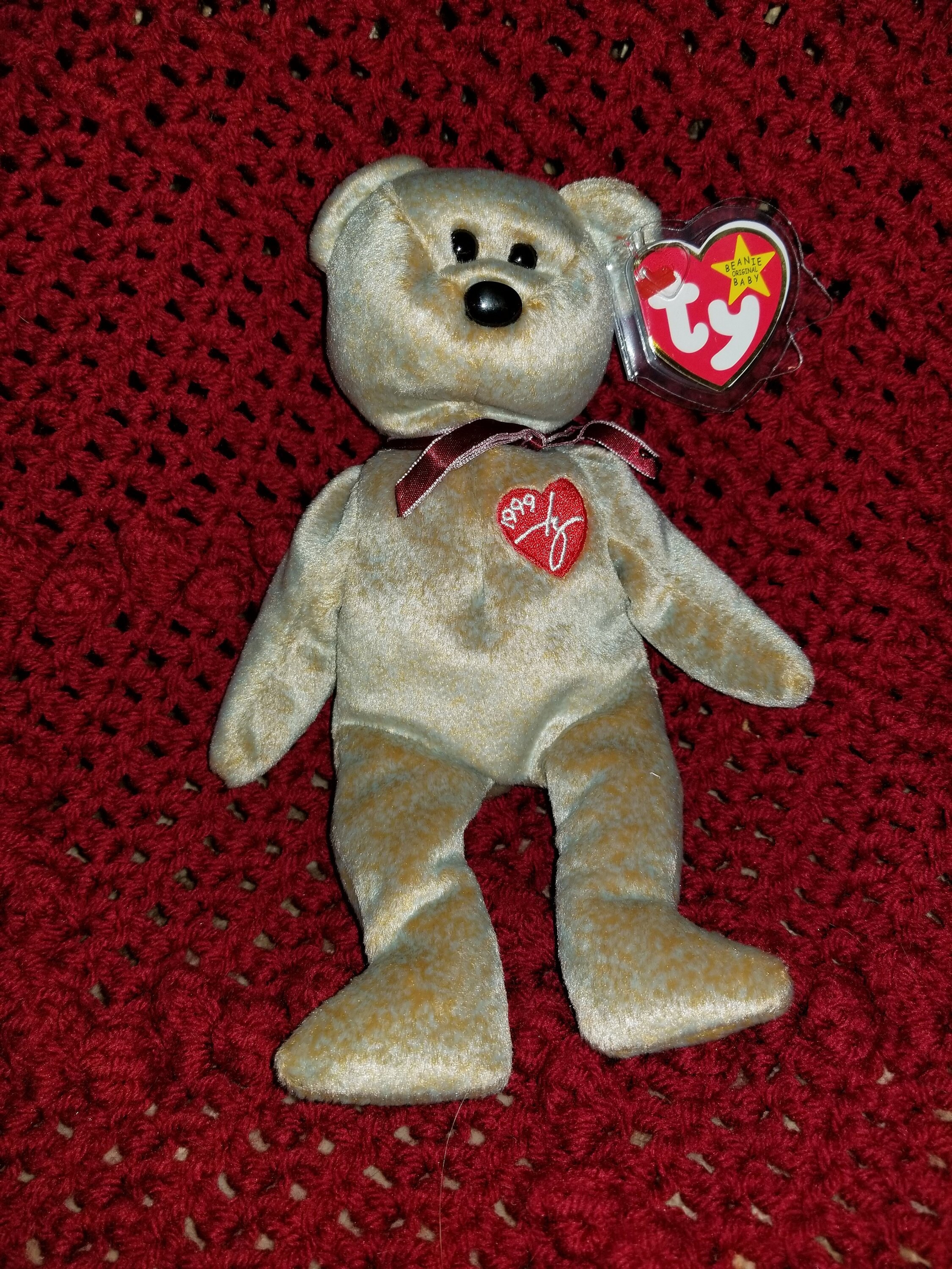 1999 Signature Bear Ty Beanie Baby | Etsy