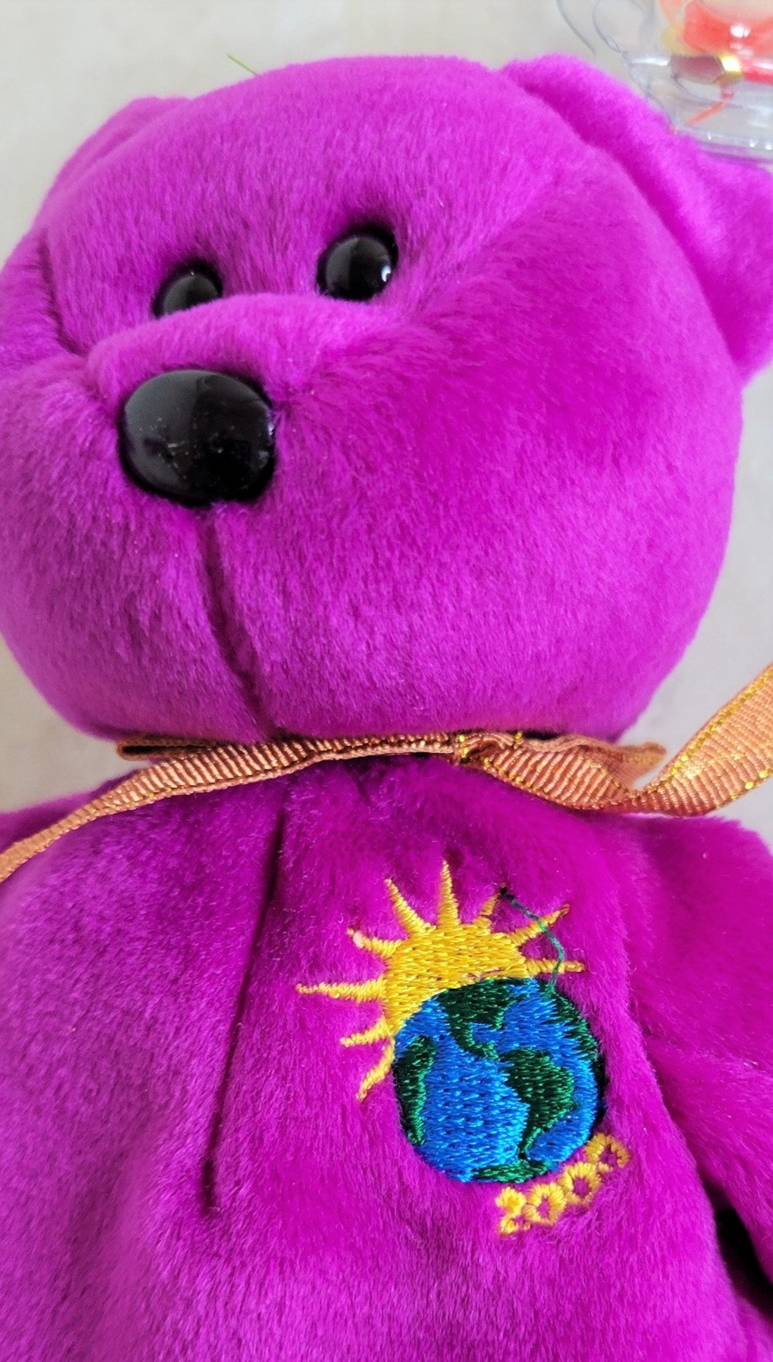 2000 Millenium Bear Ty Beanie Baby Etsy