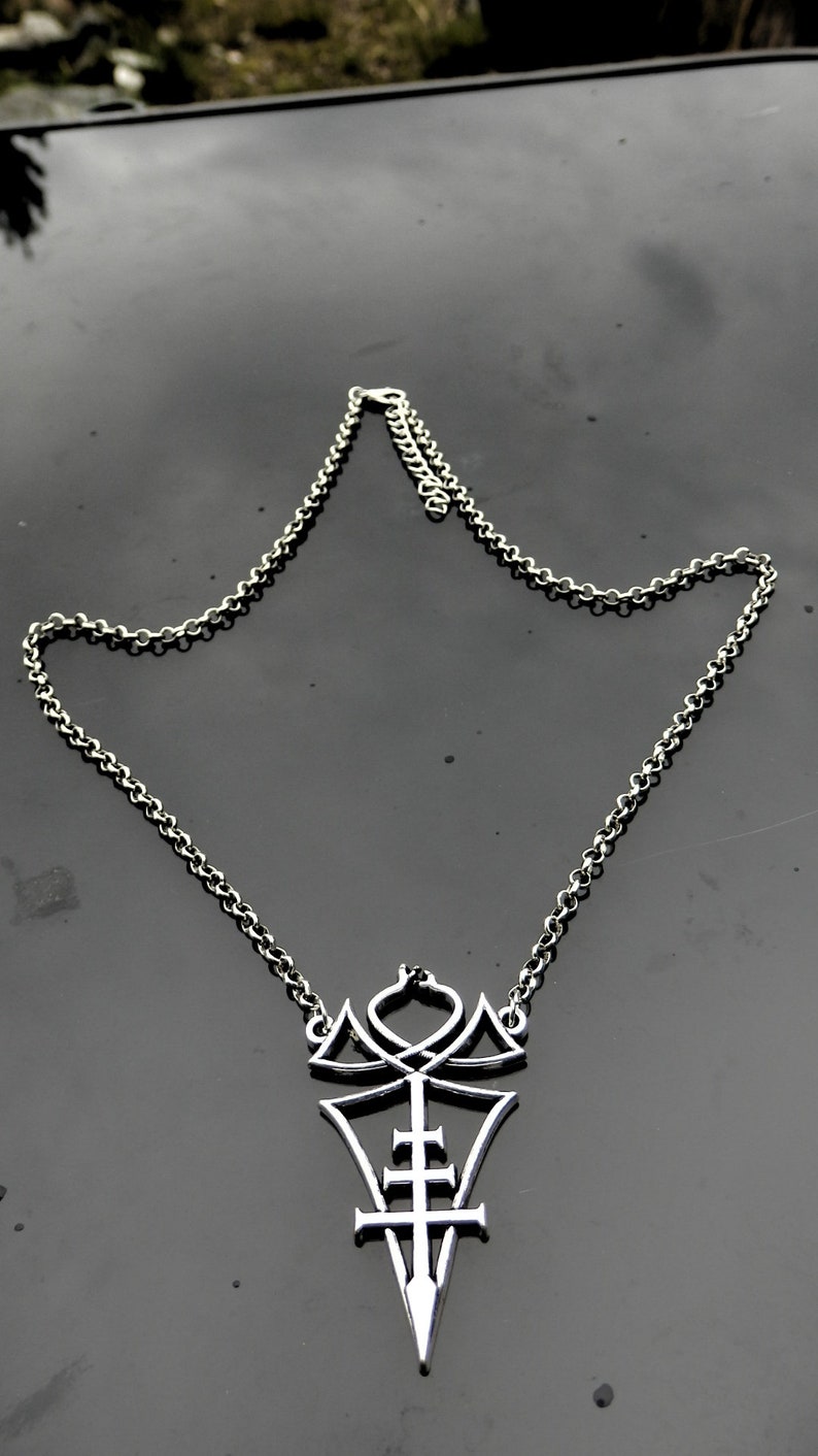 the sigillum blasfemiam divina.limited edition Unique necklace of Belphegor/'s official sigil