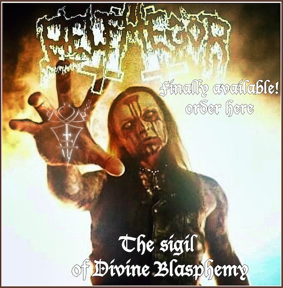 the sigillum blasfemiam divina.limited edition Unique necklace of Belphegor/'s official sigil