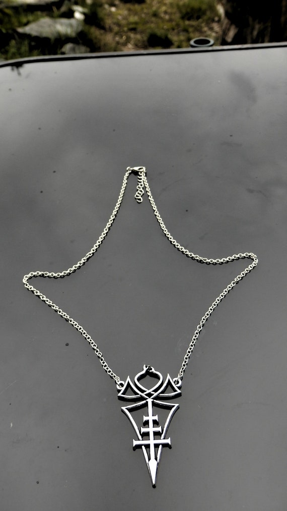 the sigillum blasfemiam divina.limited edition Unique necklace of Belphegor/'s official sigil