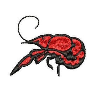 Crawfish embroidery design