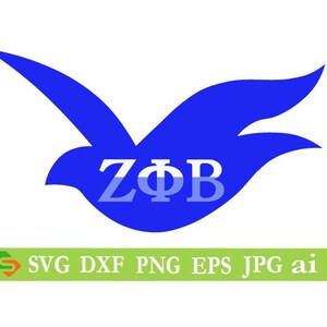 Zeta Phi Beta Dove cut File, Silhouette,Cricut, Jpeg, svg,dfx, eps, png, clip art