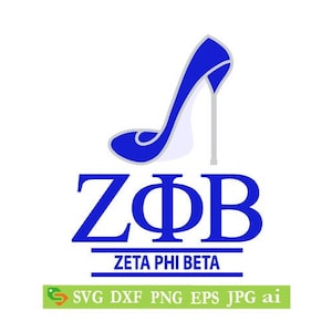 Zeta Phi Beta cut File, Silhouette,Cricut, Jpeg, svg,dfx eps, png, clip art