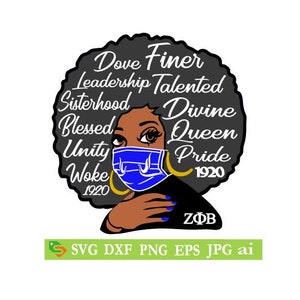 Zeta Phi Beta Lady cut File, Silhouette,Cricut, Jpeg, svg,dfx, eps, png, clip art