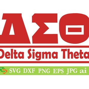 Delta Sigma Theta cut File, Silhouette,Cricut, Jpeg, svg,dfx, eps, png, clip art