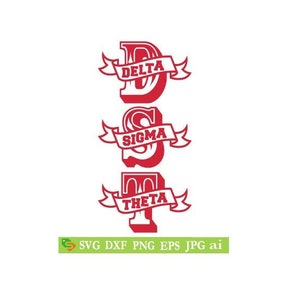 Delta Sigma Theta cut File, Silhouette,Cricut, Jpeg, svg,dfx, eps, png, clip art