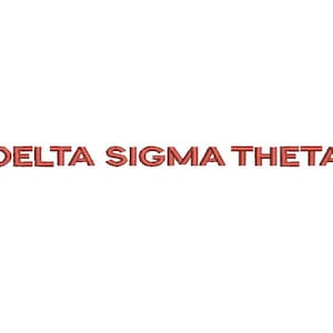 Delta Sigma Theta embroidery design