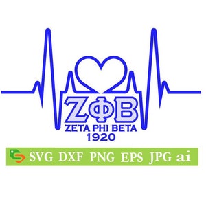 Zeta Phi Beta Cut File, Silhouette,Cricut, Jpeg,svg, eps, png, clip art
