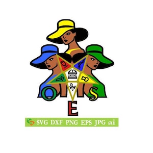 OES Ladies Cut File, Silhouette,Cricut, Jpeg,svg, dfx, eps, png, clip art