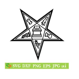 OES order of the eastern star,cut File, Silhouette Cricut, Jpeg,svg, dfx, eps, png, clip art