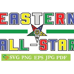 Order of the Eastern Star EASTERN ALLSTAR Cut File, Silhouette Cricut, Jpeg,dfx,svg, eps, png, clip art