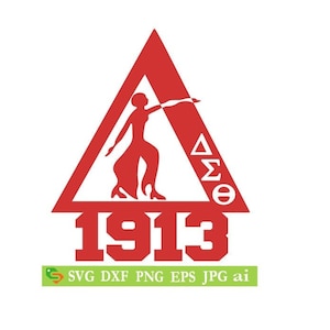 Delta Sigma Theta Lady Fortitude SVG: Silhouette & Cricut Cut File