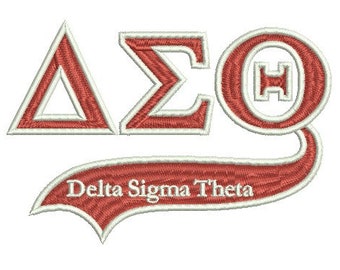 Delta Sigma Theta embroidery design