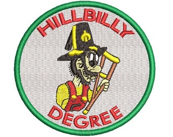 Hillbilly Degree ebroidery design