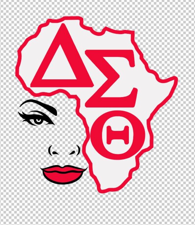 Delta Sigma Theta AEO Africa, cut File, Jpeg, svg,dfx, eps, png, clip art image 4