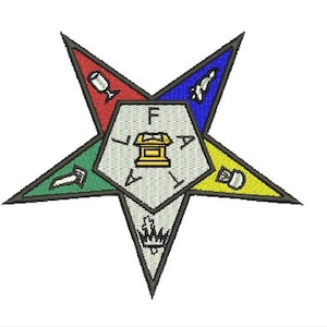 Archivos de diseño de bordado a máquina de la Orden de la Estrella del Este (OES)