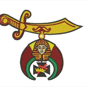 Shriner Knights Templar machine embroidery design files