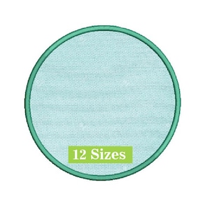 Circle Applique Embroidery Design: Machine Embroidery File (Digital Download)