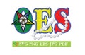 OES Order of the Eastern Star Pearls Cut File, Silhouette Cricut, Jpeg,dfx,svg, eps, png, clip art