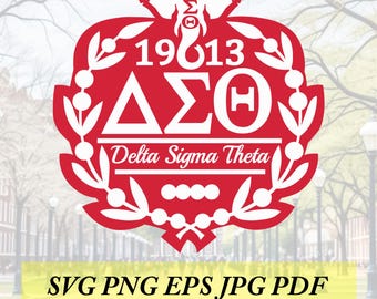 Delta Sigma Theta shield cut File, Silhouette,Cricut, Jpeg, svg,eps, png, clip art