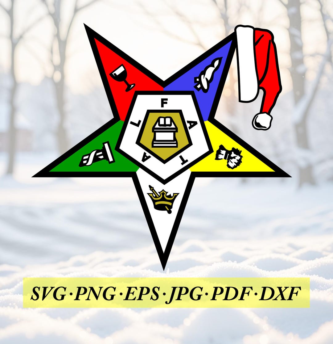 Eastern Rite Santa Order of the Eastern Star Santa Hat,jpeg,dfx,svg, Eps, Png, Clip Art - Etsy