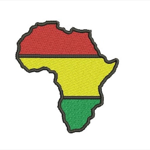 Afrika borduurontwerp, machineborduurbestand, borduurpatroon,