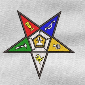 Order of the Eastern Star OES machine embroidery design files