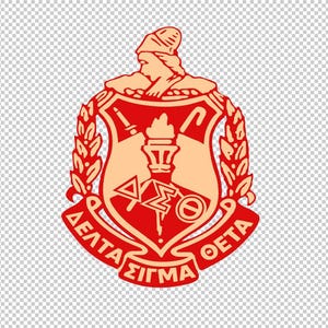 Archivo de corte de cresta Delta Sigma Theta, silueta, JPEG, SVG, DFX, EPS, PNG, clip art imagen 4