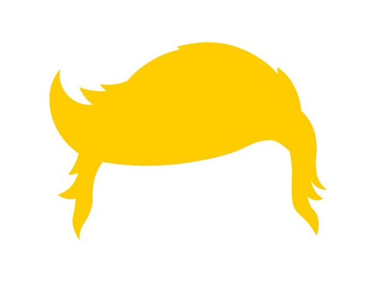 TRUMP Hair Cut File Silhouettecricut Jpegsvg Dfx Eps Etsy