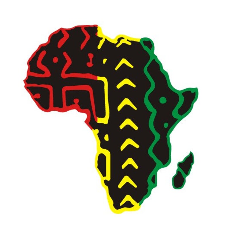 Download Africa Silhouette CricutCut Files Jpeg SVG EPS PNG clip | Etsy