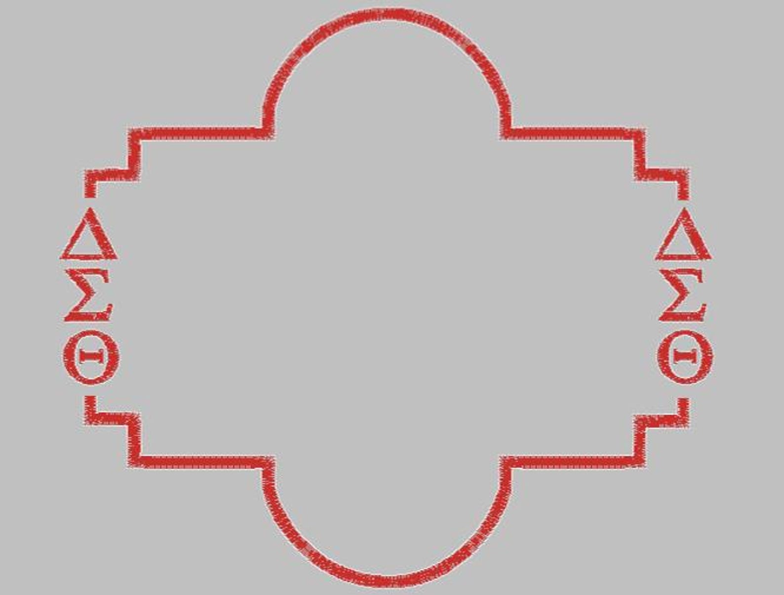 Delta Sigma Theta Outline Machine Embroidery Design Files - Etsy UK