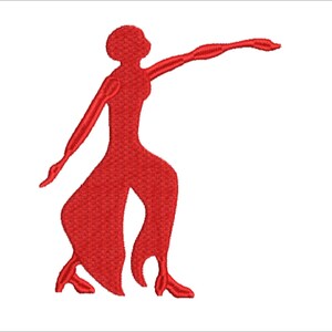 Delta Sigma Theta Lady of Fortitude machine embroidery design image 3