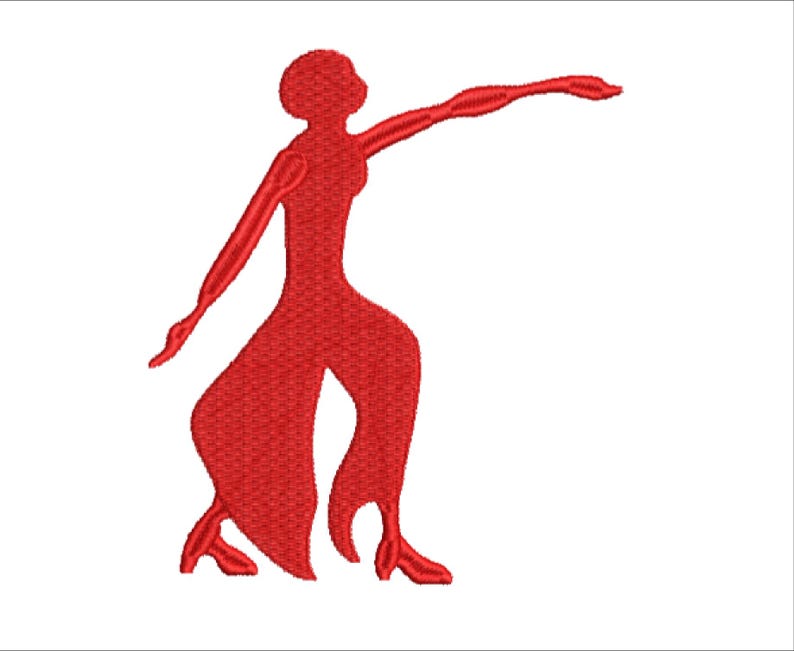 Delta Sigma Theta Lady of Fortitude machine embroidery design image 3