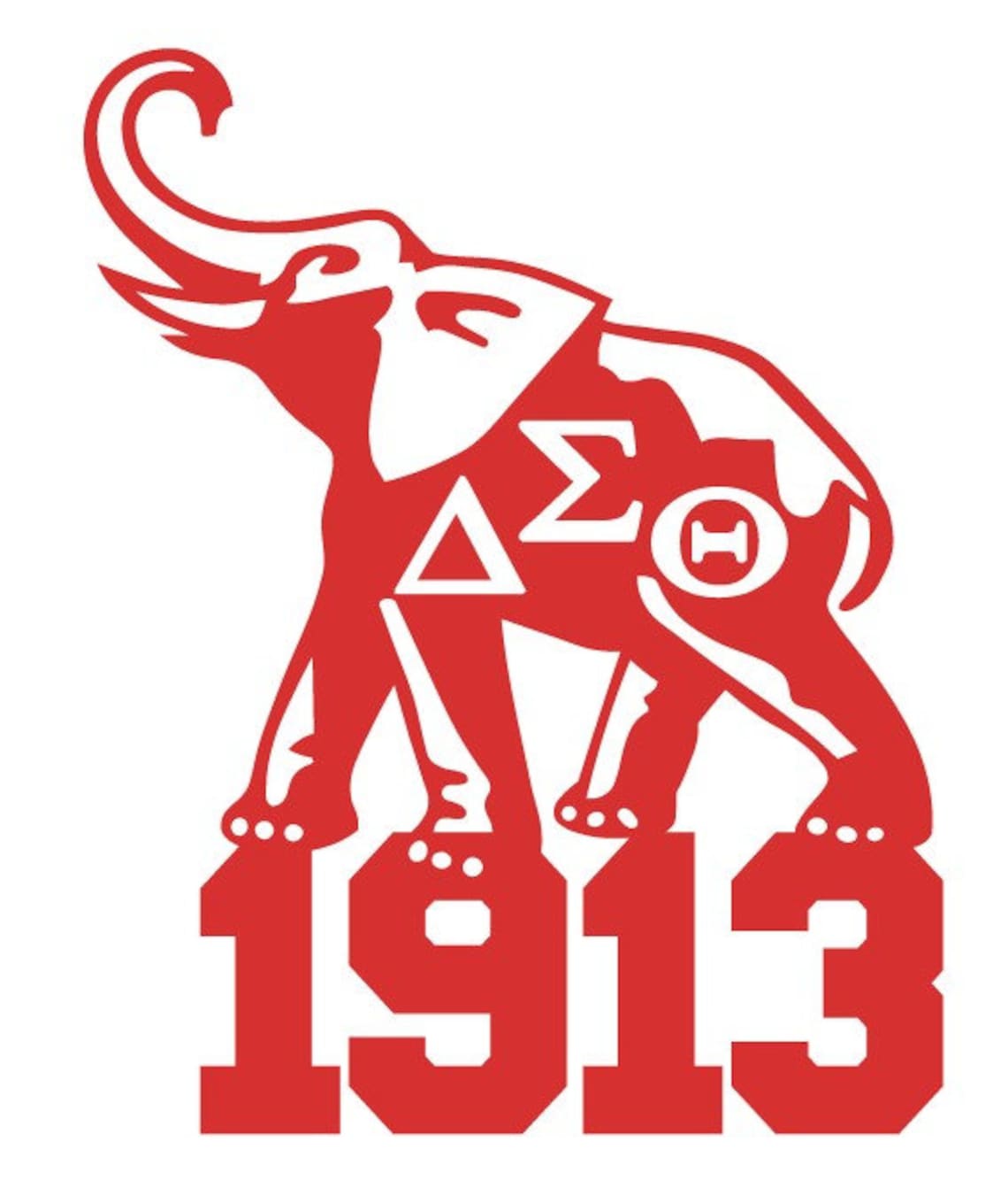 Delta Sigma Theta Elephant 1913 Cut File Silhouettecricut Etsy