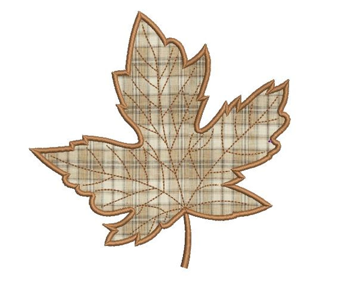 Autumn Leaf Applique Machine Embroidery Design Files Maple Leaf ...