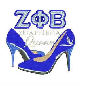 Zeta Phi Beta machine embroidery design files