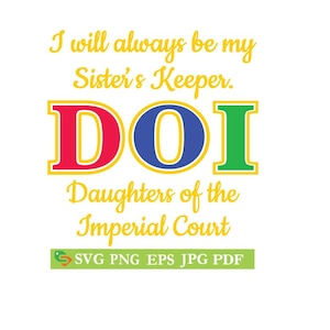 Daughters of Imperial Court SVG: Sister&#39;s Keeper Cut File (Digital Download)