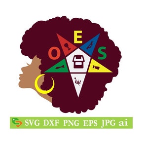 OES diva,orden de la estrella oriental, Silueta, Cricut,Archivos de corte, Jpeg,dfx, svg, eps, png, clip art