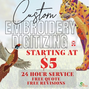 Custom Embroidery Digitizing Service, logo digitizing, embroidery digitizing service