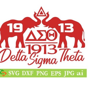 Delta Sigma Theta 1913 cut File, Silhouette,Cricut, Jpeg, svg,dfx, eps, png, clip art