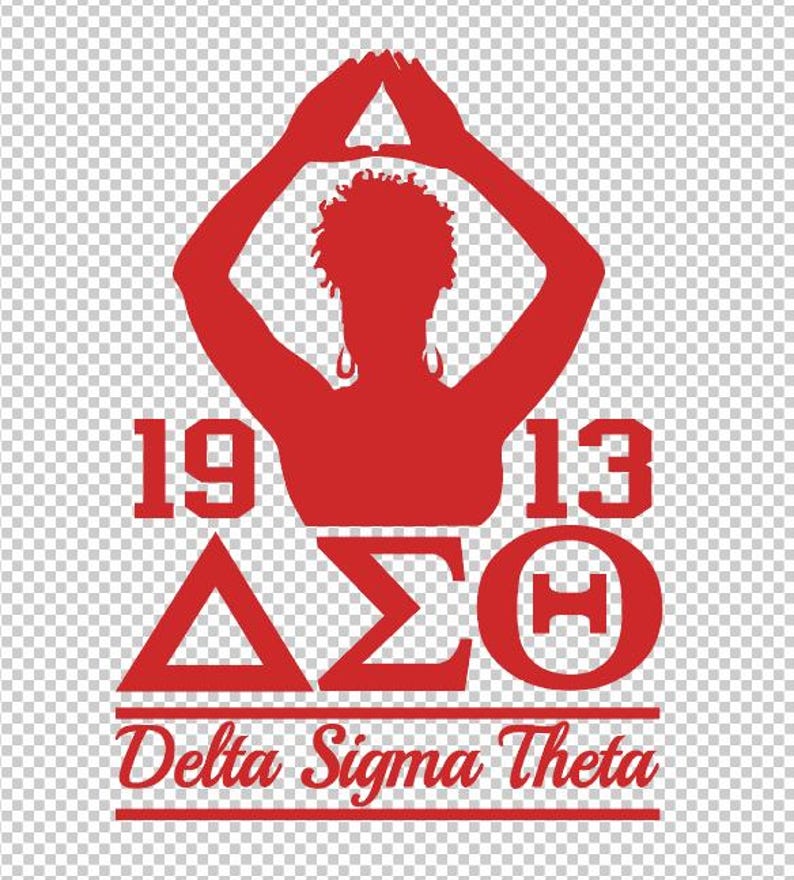 Delta Sigma Theta 1913 hand sign,Jpeg, svg,dfx, eps, png, clip art image 3