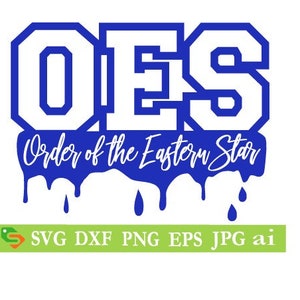 Orden OES del archivo de corte de la estrella del este, silueta Cricut, Jpeg,svg,dfx, eps, png, clip art