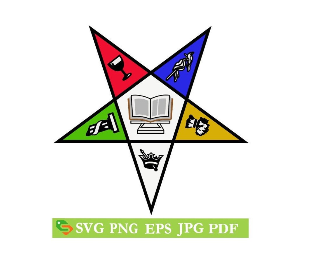 OES Order of the Eastern Star Grand Chaplain Cut File, Silhouette